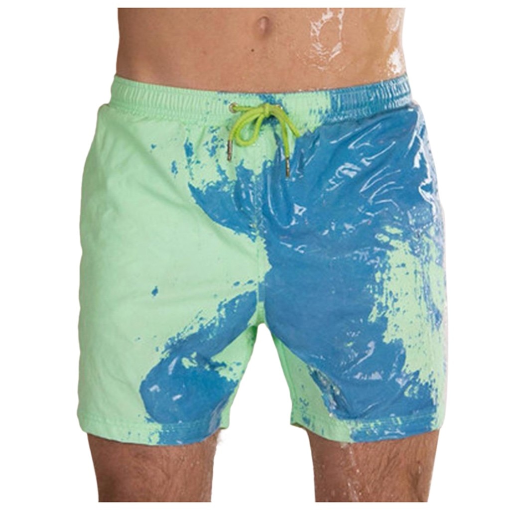 Men’s Color-Changing Swimming Shorts with Quick Dry Technology – Maxxotech